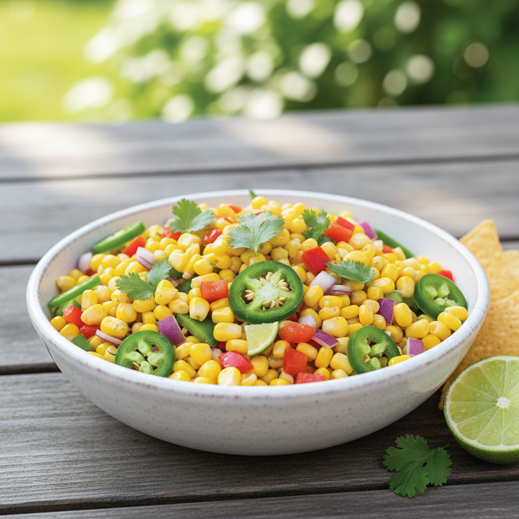 Hot Honey Jalapeno Corn Relish